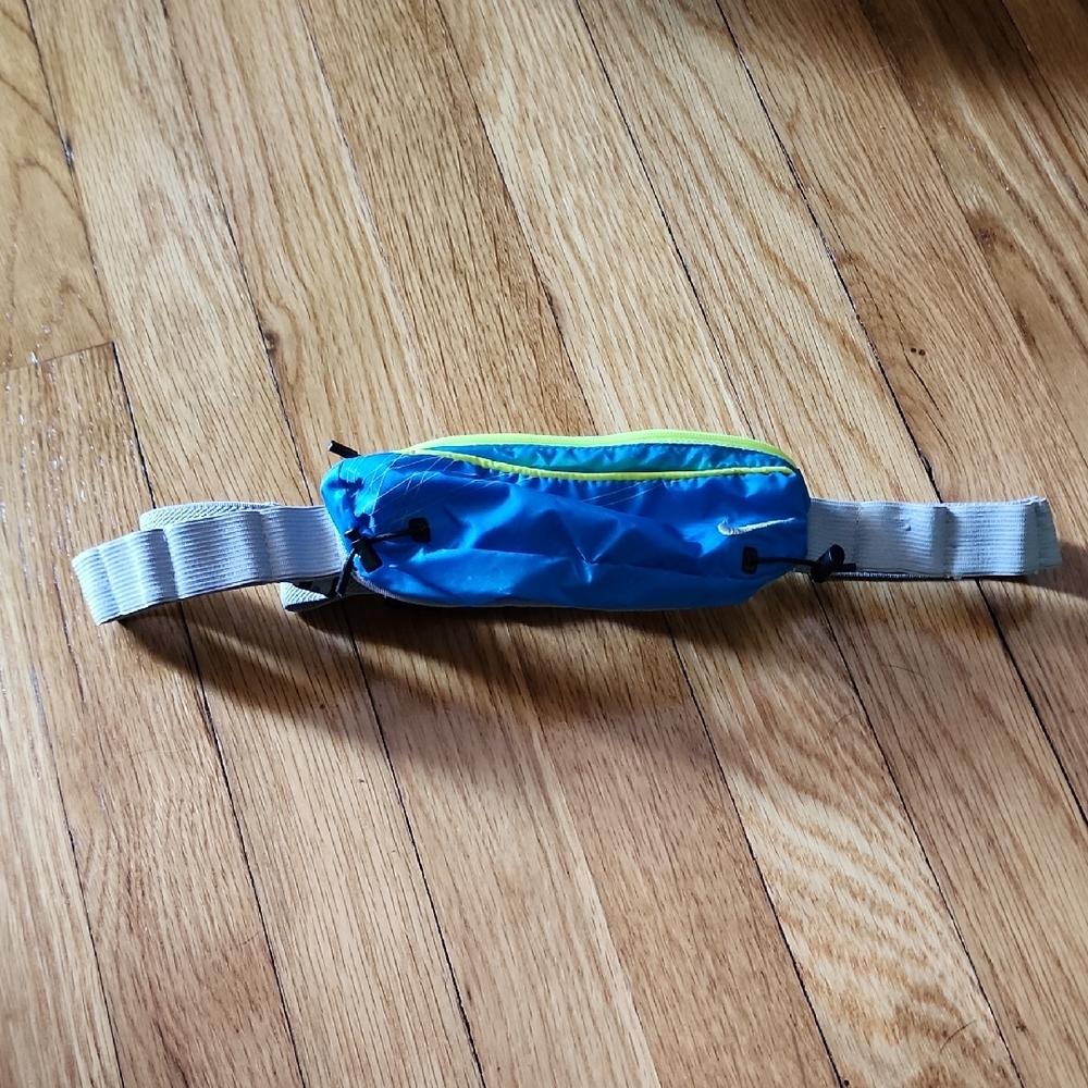Blue Waist Pack with Yellow Accents